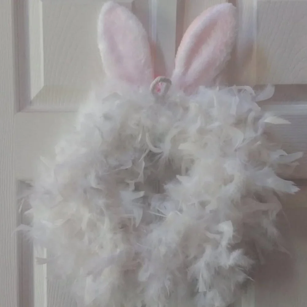 NEW  - Handmade Easter bunny wreath